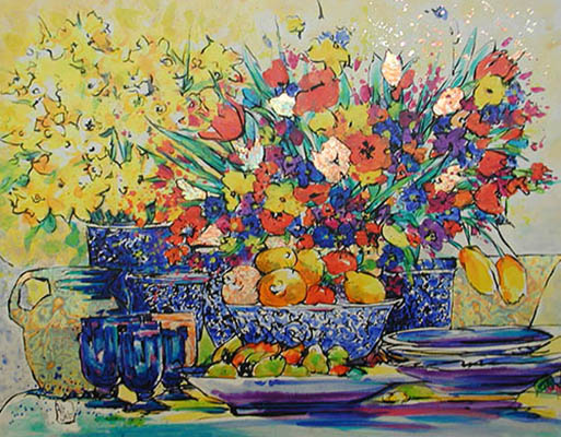Gemälde Blumen