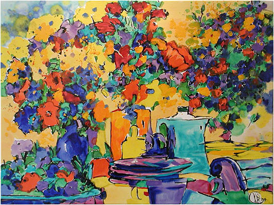 Gemälde Blumen