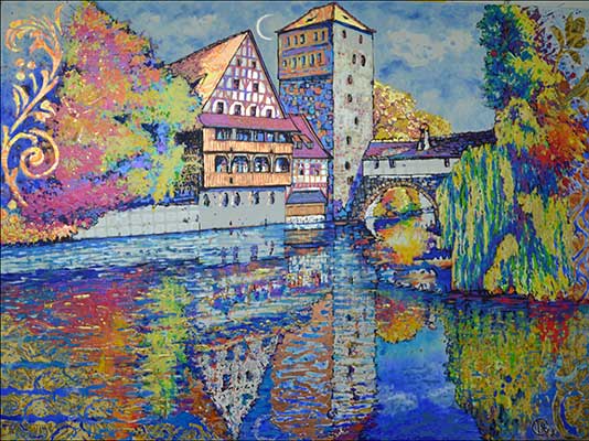 Gemälde Lyrisch-naiv