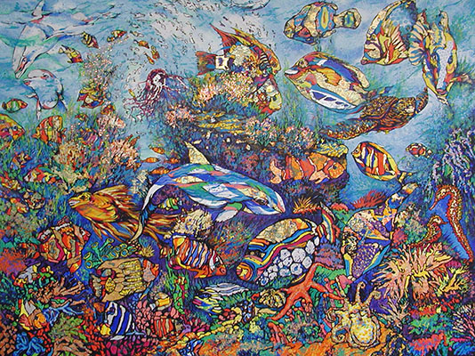 Gemälde lyrisch-naive Abstraktion