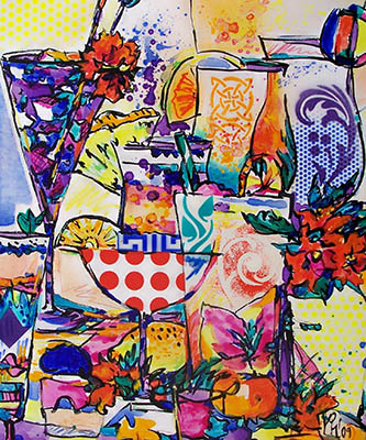 Gemälde lyrisch-naive Abstraktion