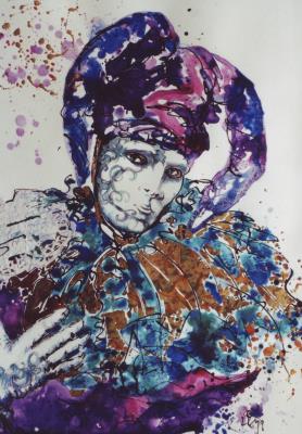 Gemälde Venedig-Karneval