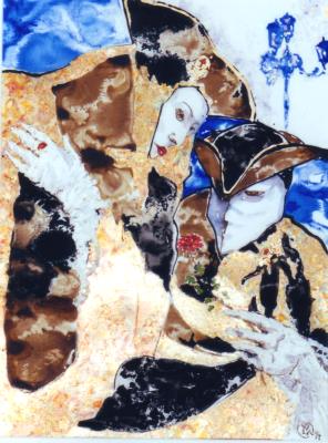 Gemälde Venedig-Karneval