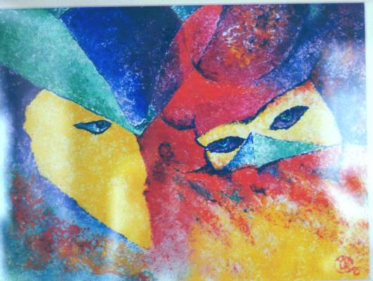 Gemälde Venedig-Karneval