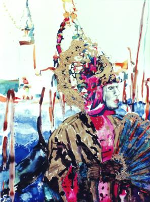 Gemälde Venedig-Karneval