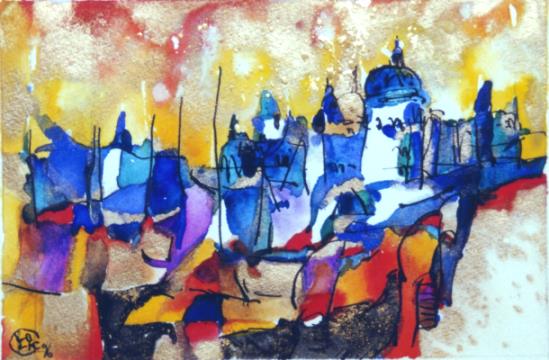 Gemälde Venedig-Karneval