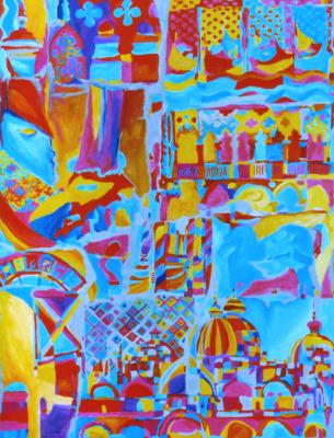 Gemälde Venedig-Karneval