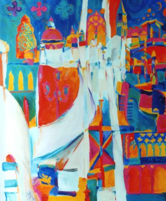 Gemälde Venedig-Karneval