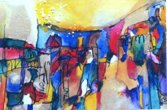 Gemälde Venedig-Karneval